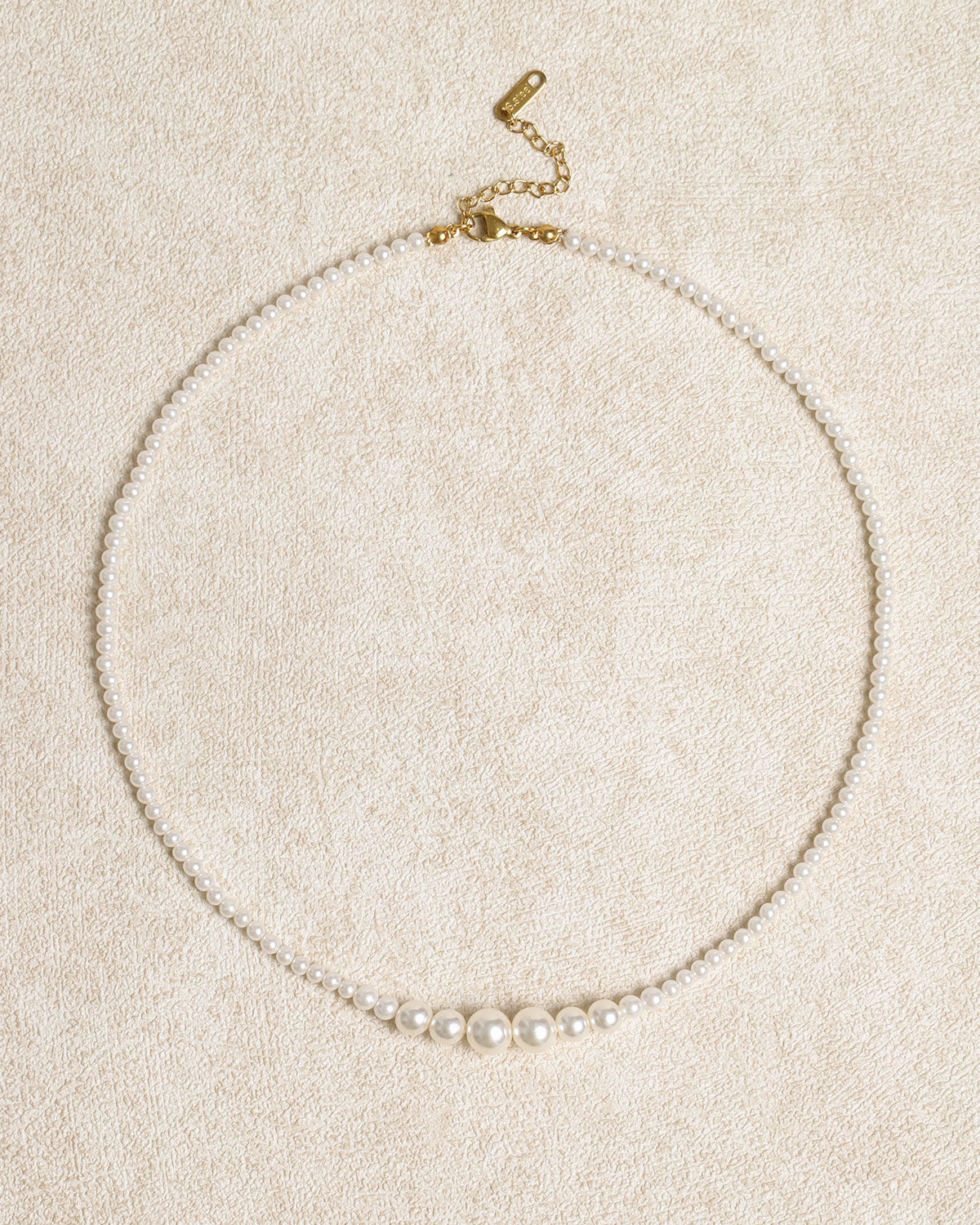 White Pearl Retro Alloy Necklace