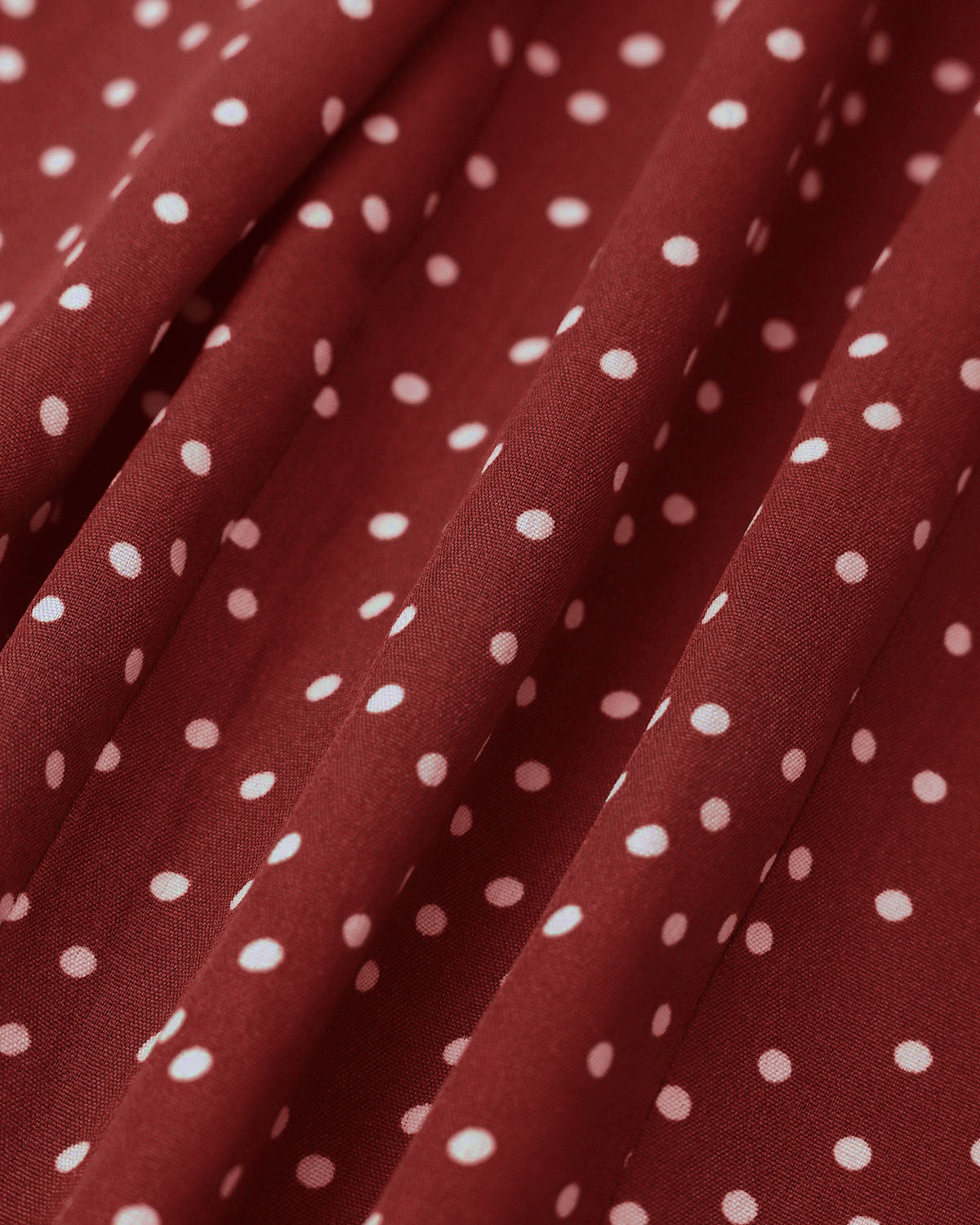 The Red Frill Trim Side Split Midi Dress