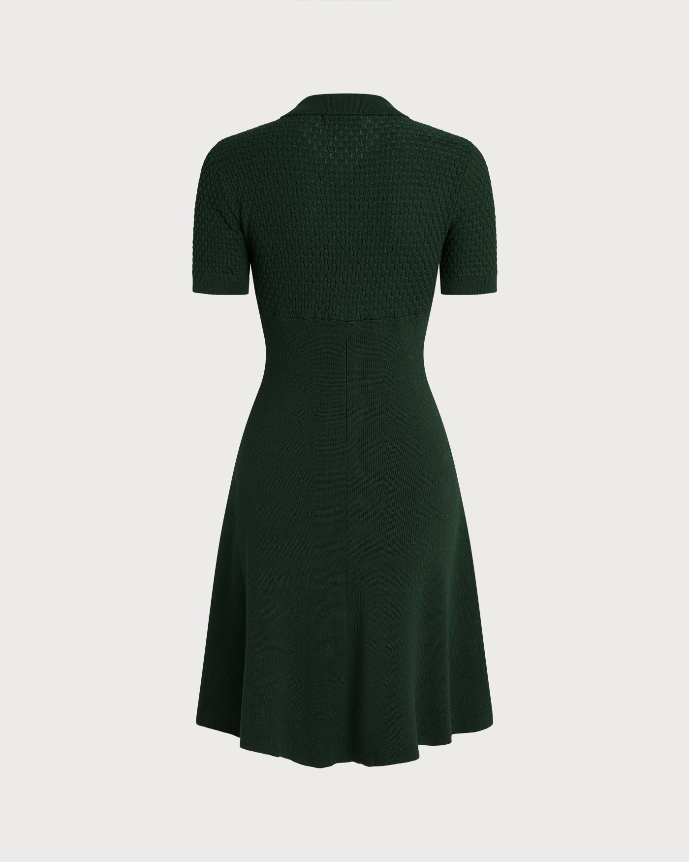 Green Collar Sweater Dress