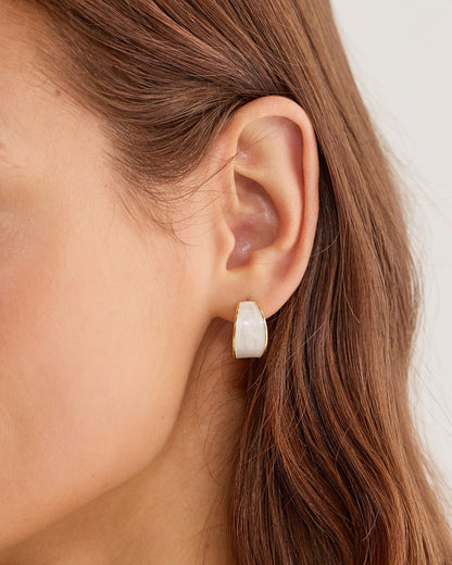 Silver Metal Earrings