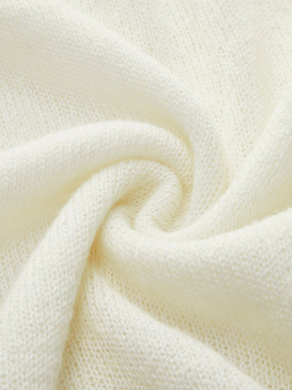 Hollow Draped Snug Knit Top