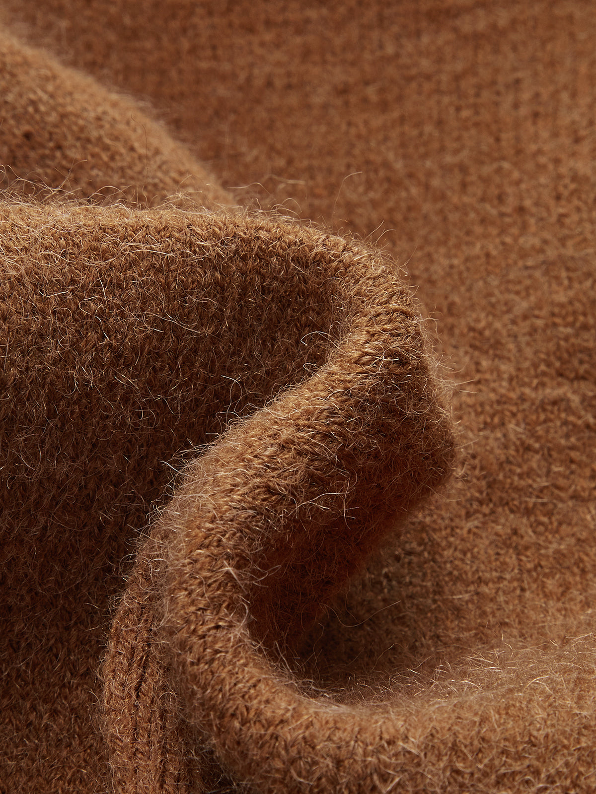 Cinched Waist Asymmetrical Turtleneck Sweater