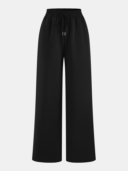 Off-Shoulder Sweatshirt & Drawstring Pants Set