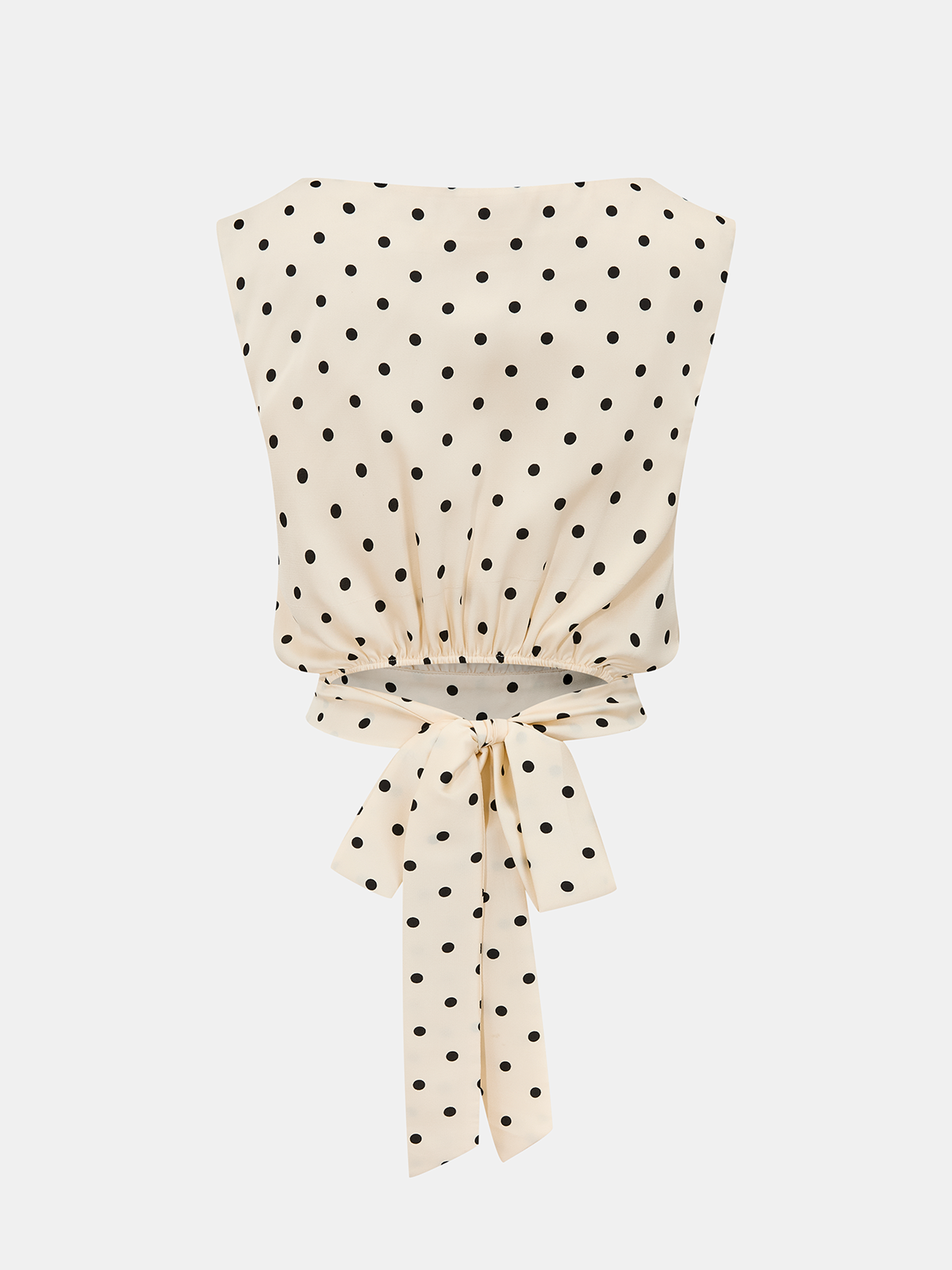 Polka Dot Sleeveless Top & Maxi Skirt Set