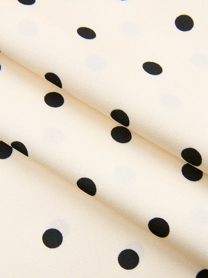 Polka Dot Sleeveless Top & Maxi Skirt Set