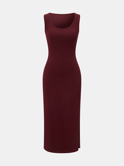 Cut-Out Cropped Sweatshirt & Bodycon Dress Set