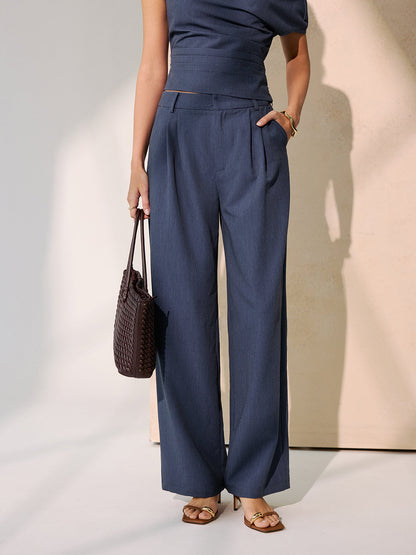 Off-Shoulder Top & Wide-Leg Pants Set