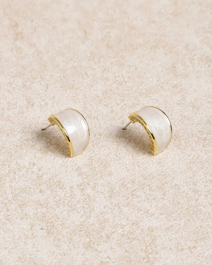 Silver Metal Earrings