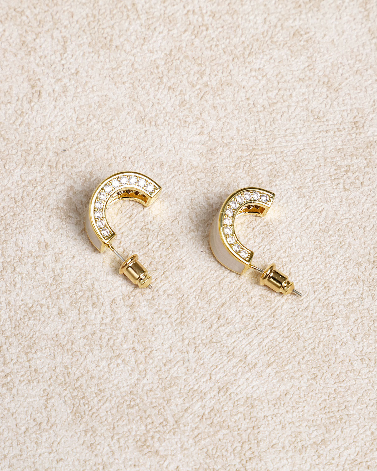 Silver Metal Earrings