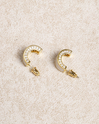 Silver Metal Earrings