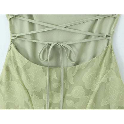 The Elara Floral Jacquard Maxi