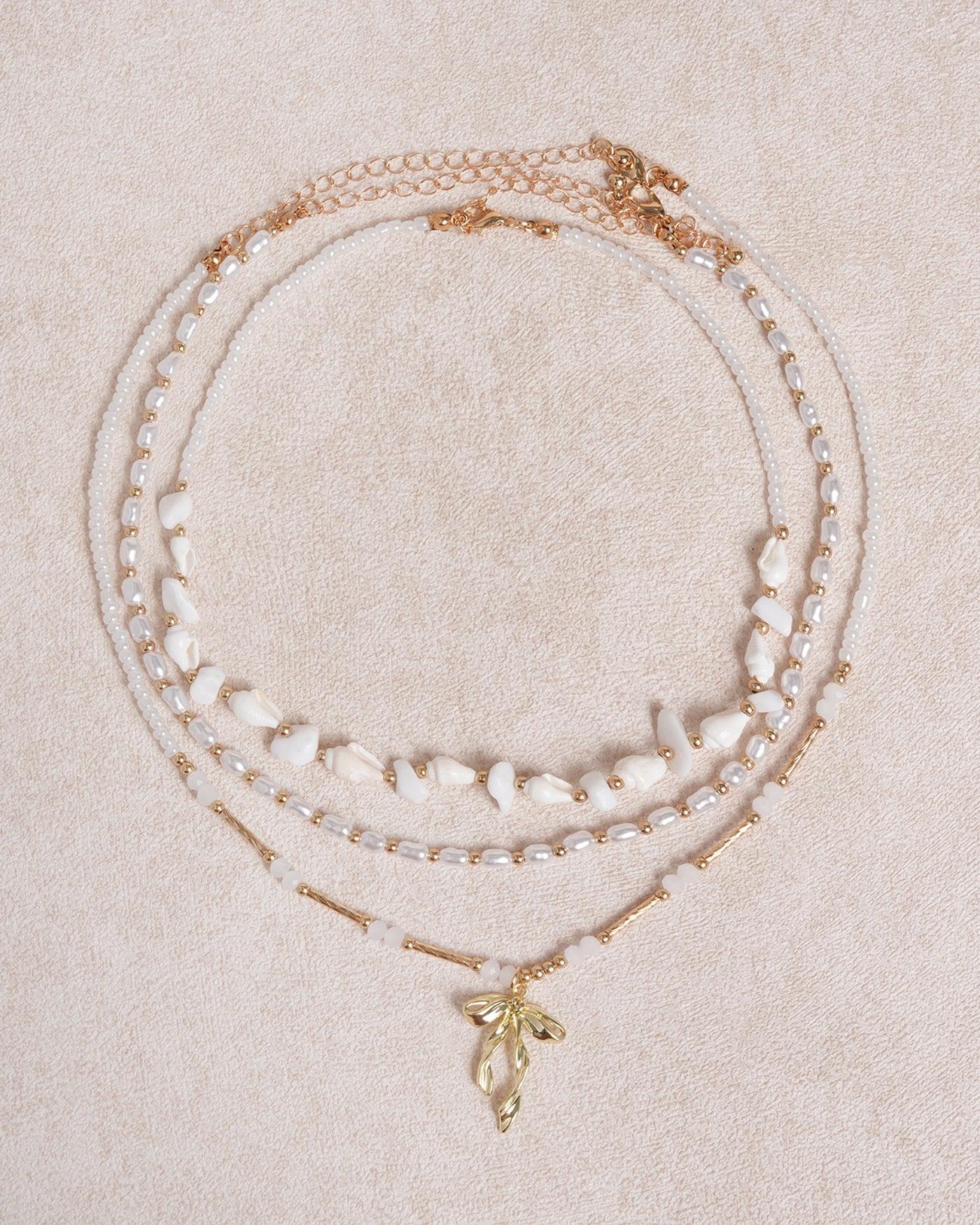 Pearl Beaded Clavicle Necklace