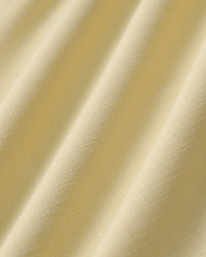 Yellow Round Neck Cut-Out Midi Dress