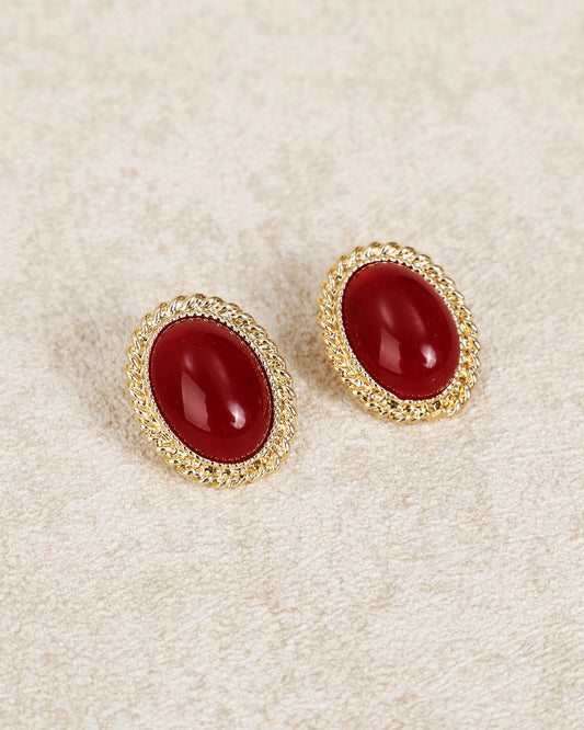 Retro Oval Earrings