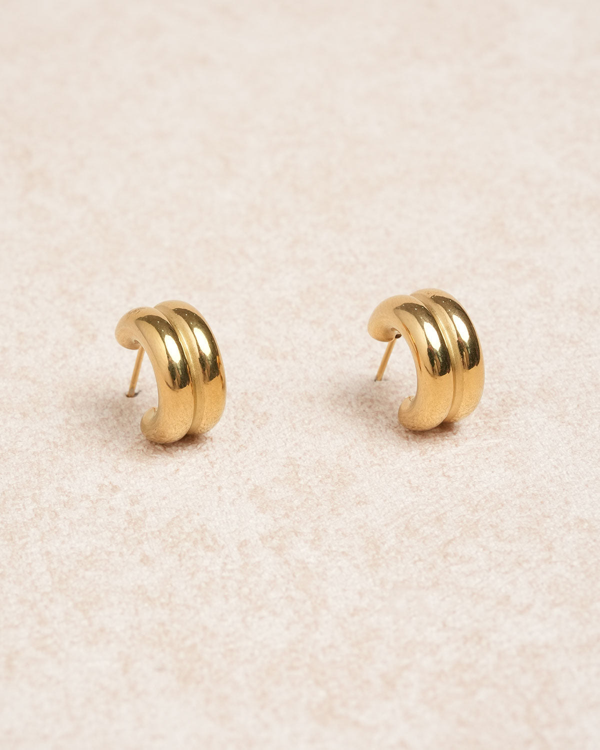 Gold Metal Earrings