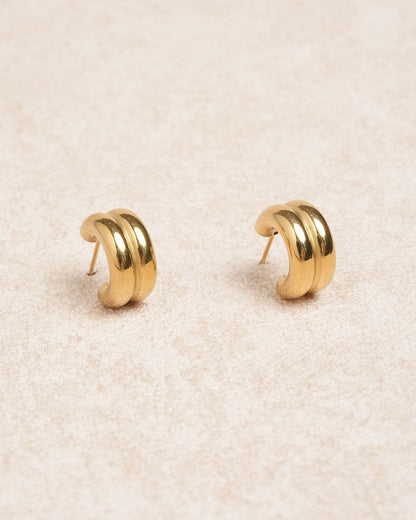 Gold Metal Earrings