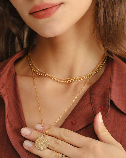 Women's Gold Alloy Necklace