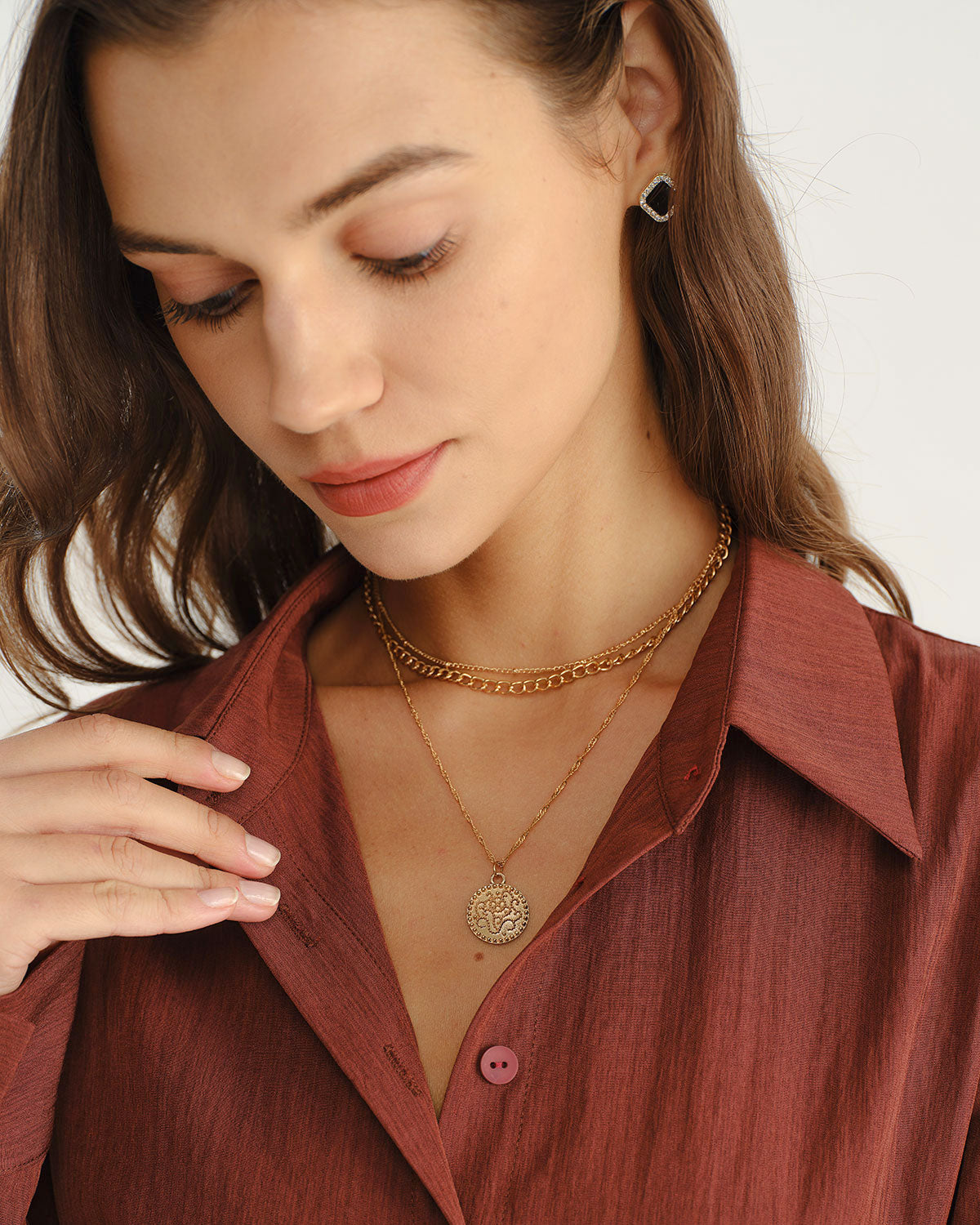 Women's Gold Alloy Necklace