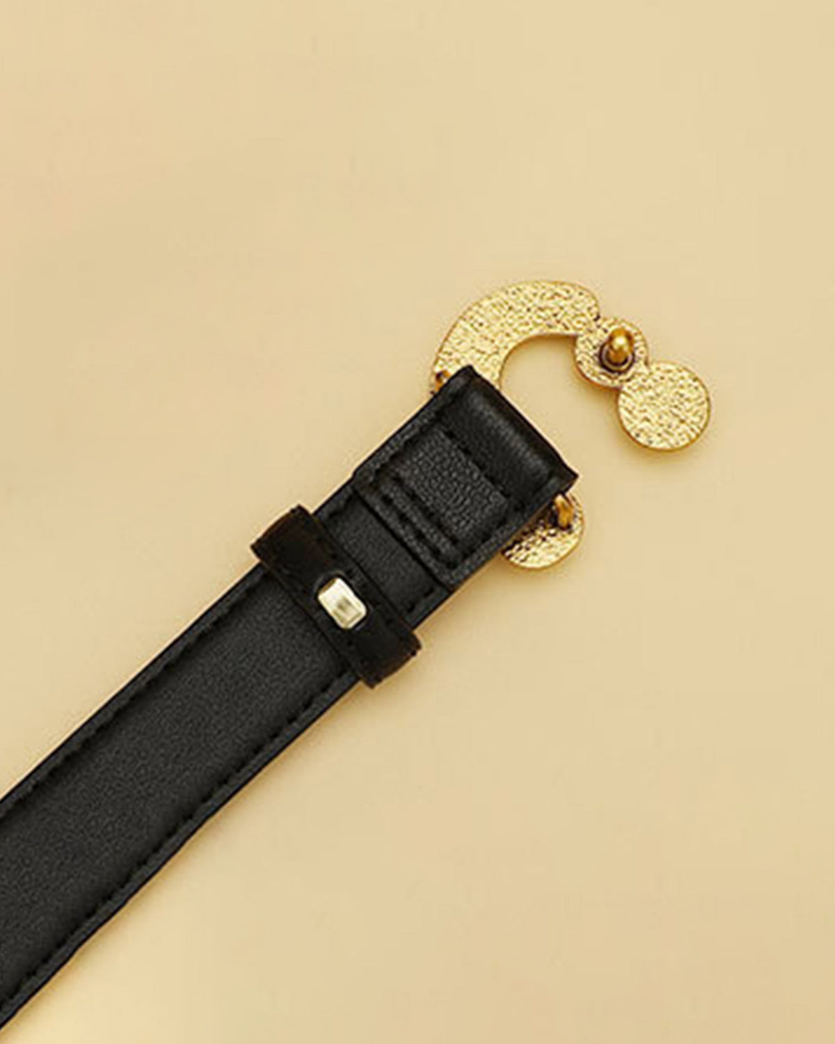 Women's Black Buckle Belt