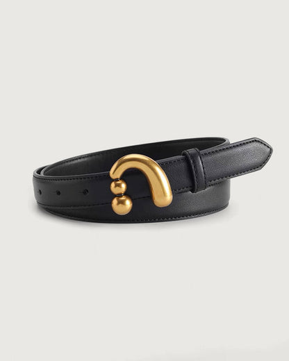 Women's Black Buckle Belt