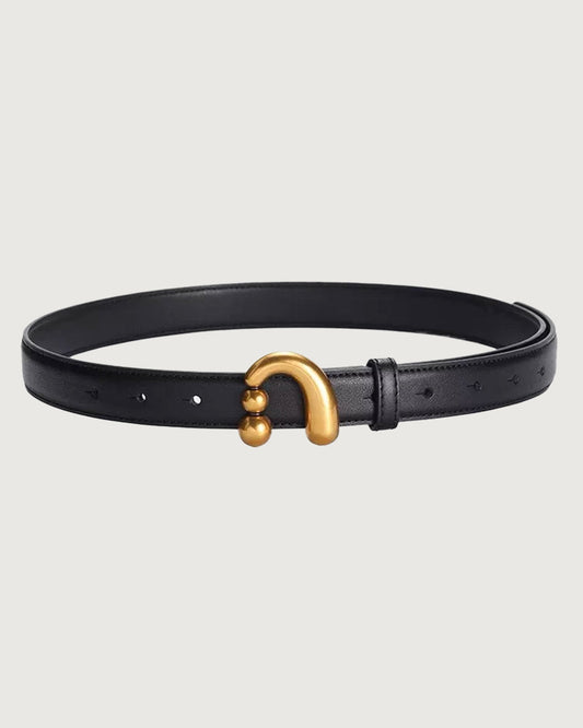 Women's Black Buckle Belt