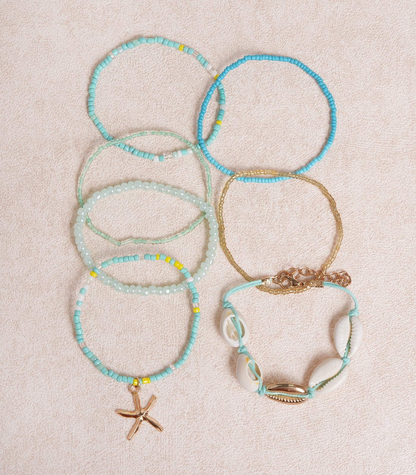 Blue Bohemian Beach Style Bracelet