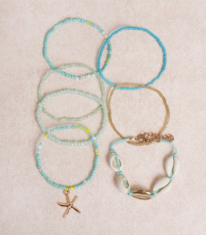 Blue Bohemian Beach Style Bracelet