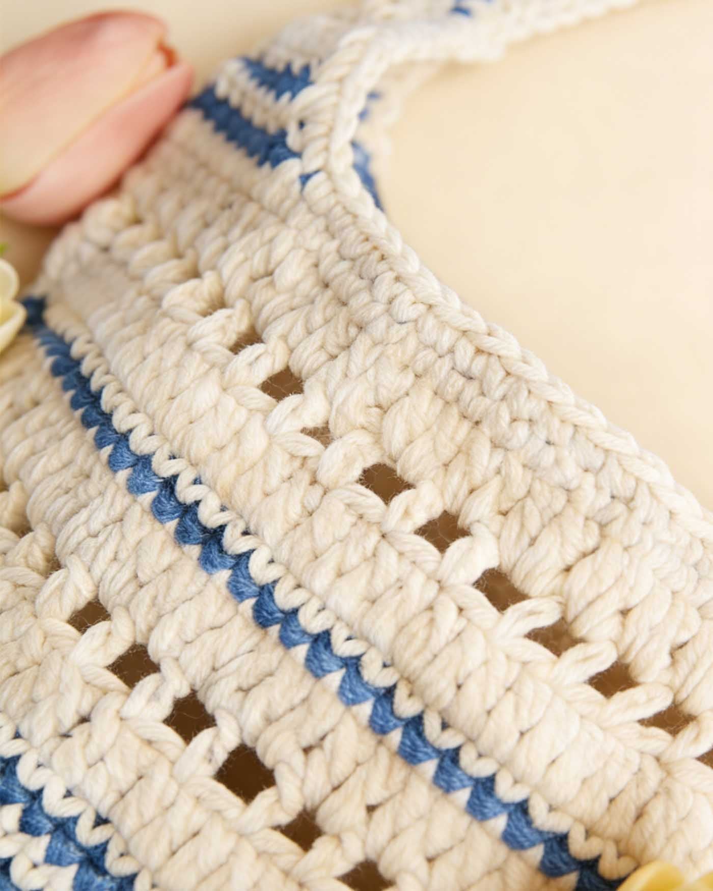 Blue Beach Woven Bag