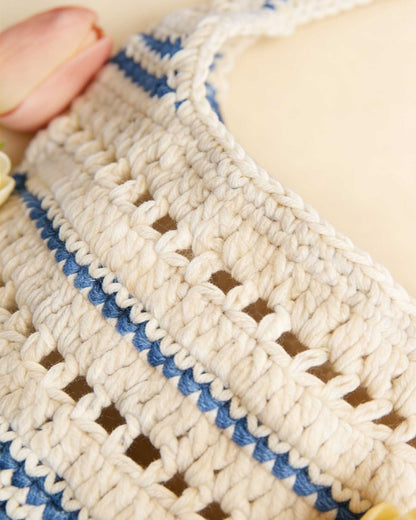 Blue Beach Woven Bag