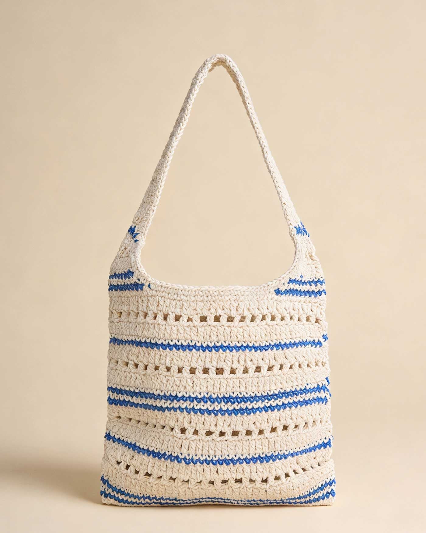 Blue Beach Woven Bag