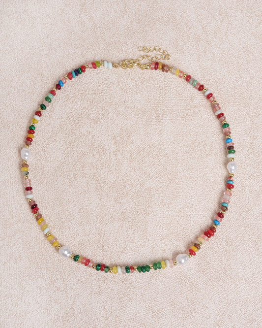 Women's Rainbow Stripes Necklace