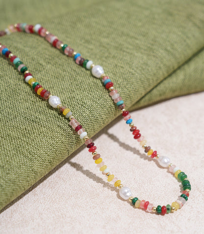 Women's Rainbow Stripes Necklace