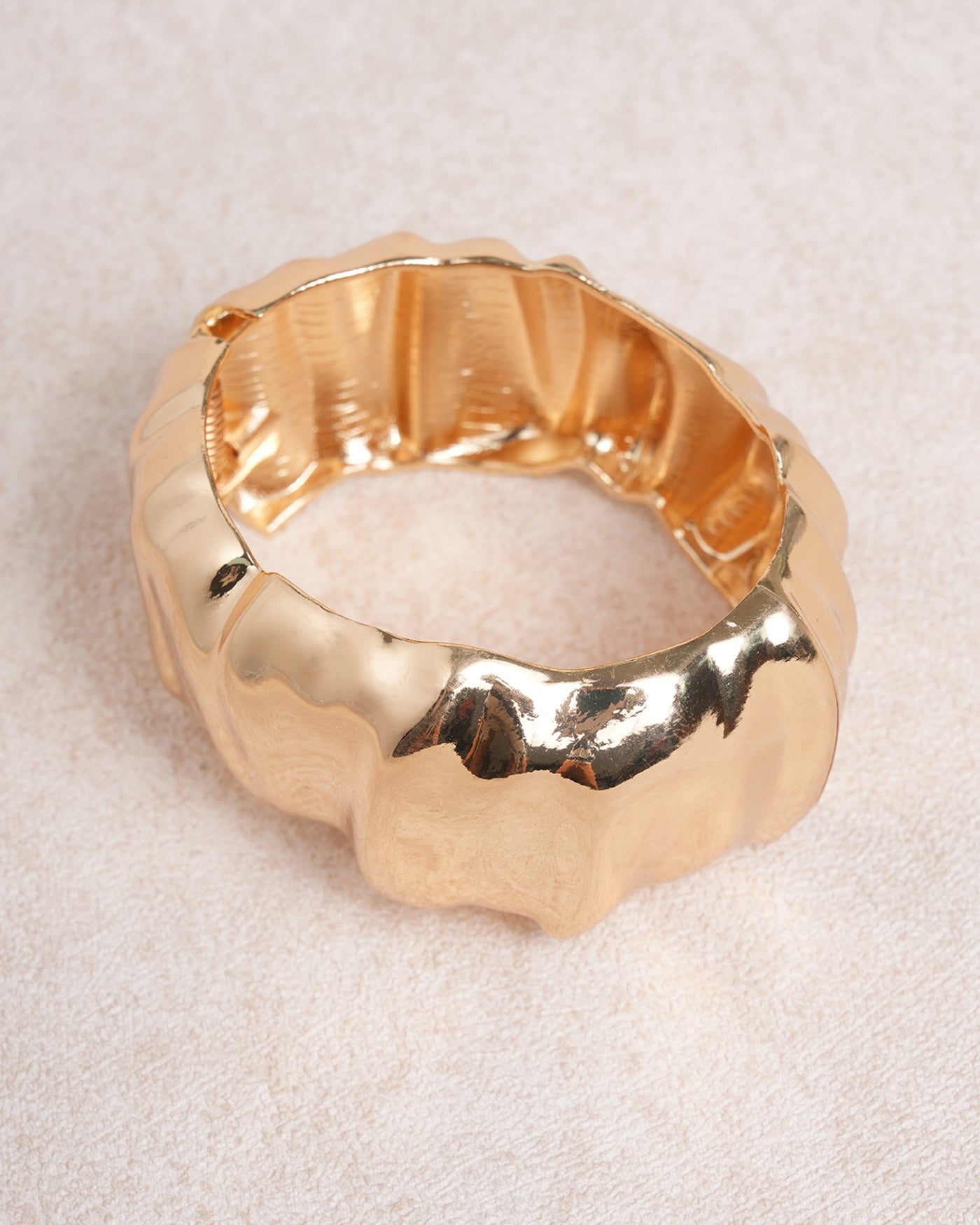 Gold Wide Bracelet