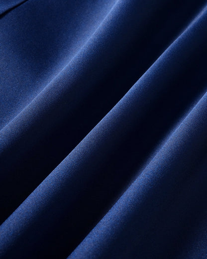 Navy Satin Slip Maxi Dress