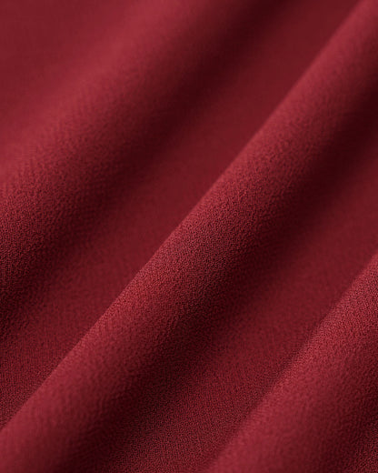 Red A-Line Corset Slip Midi Dress