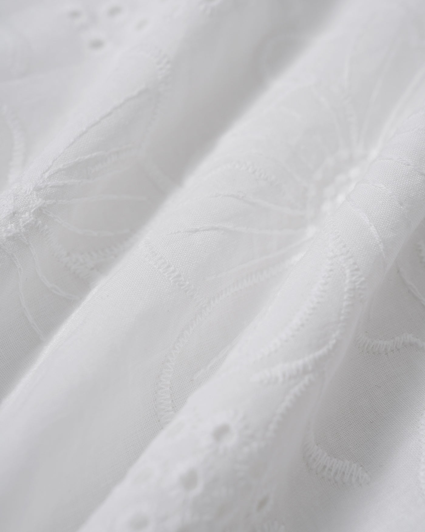 White Floral Textured Mini Dress